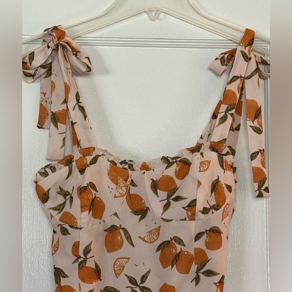 KOURT Yellow Sweetheart Neck Lemon Mini Dress NWT - Picture 9 of 11